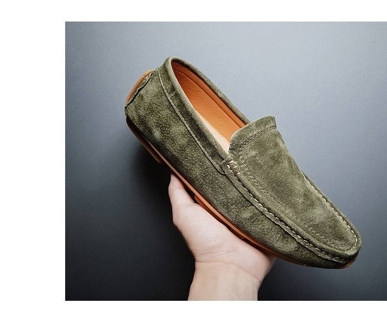 Casual Simple All-matching Genuine Leather Matte Fashion Handmade Stitching Comfortable And Breathable