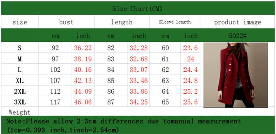 Women length trench coat in deep red color, stylish overcoat with high-quality material, suitable for various sizes, front view